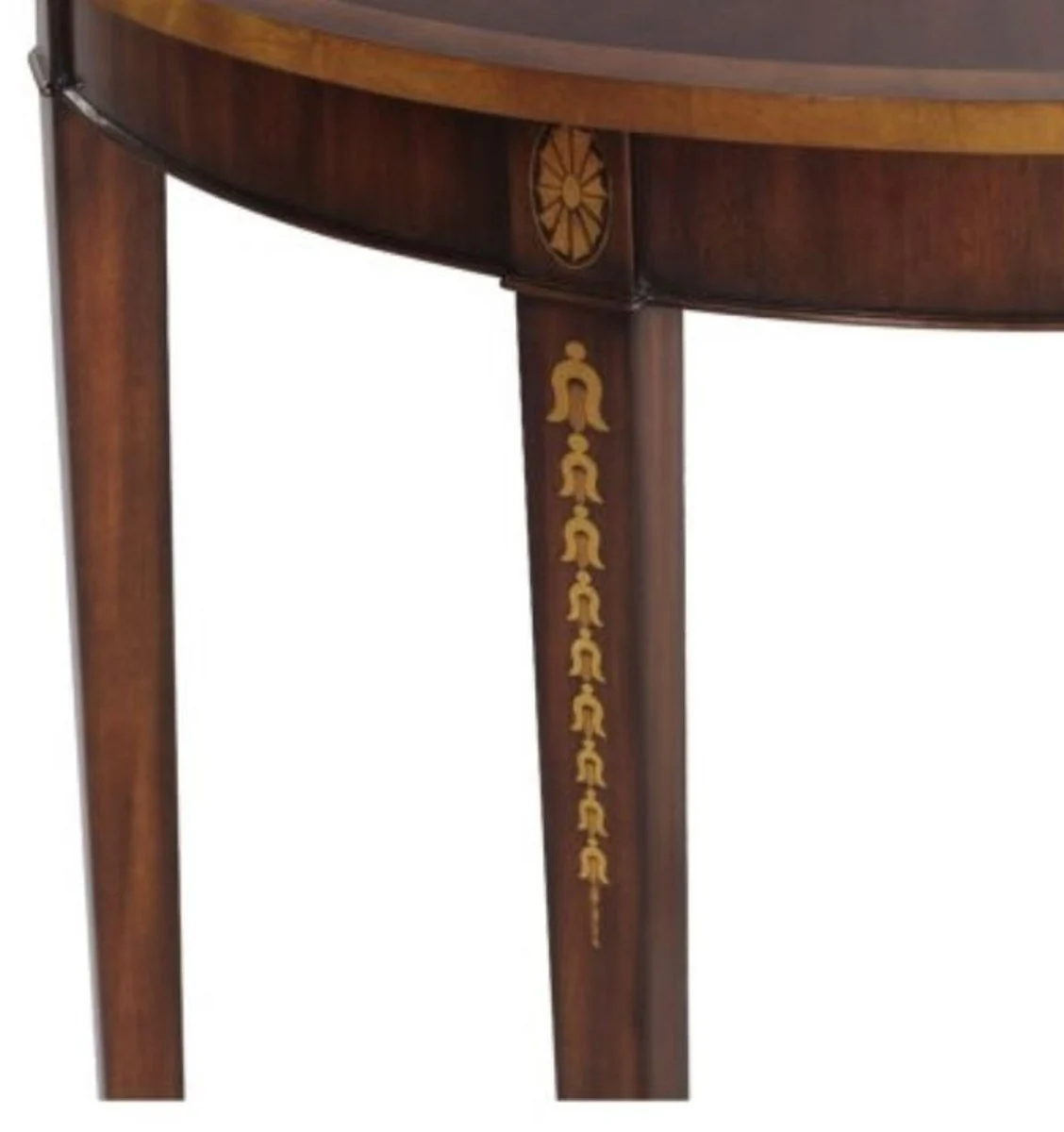 Casa Padrino Consola de Caoba Art Nouveau Marrón / Oro 81 x 35 x H. 83 cm - Consola de Lujo Art Nouveau