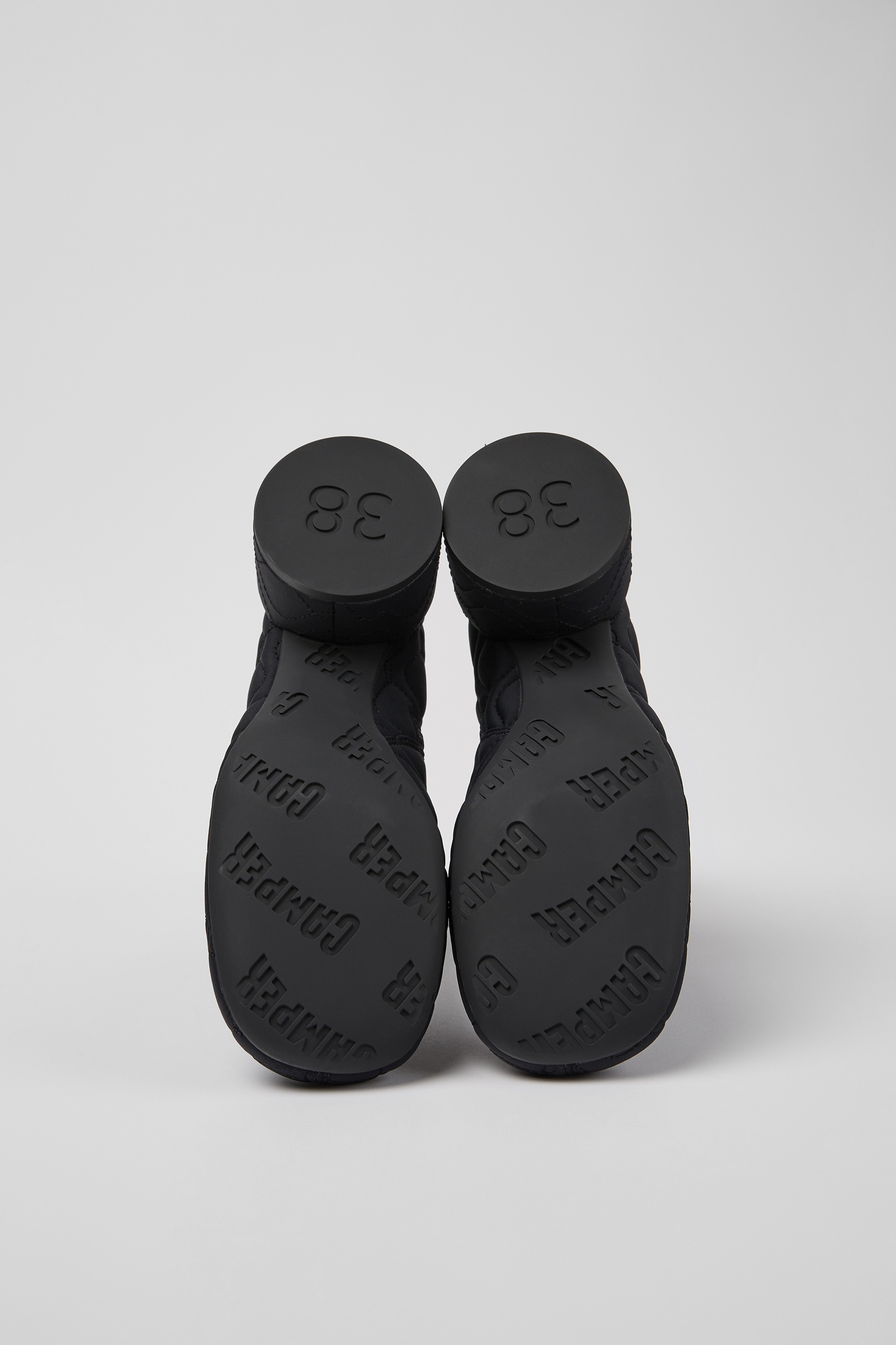 Niki - Black textile boots for women