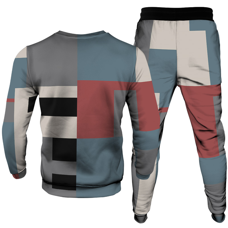 Men's Casual Personality Print Suit 002