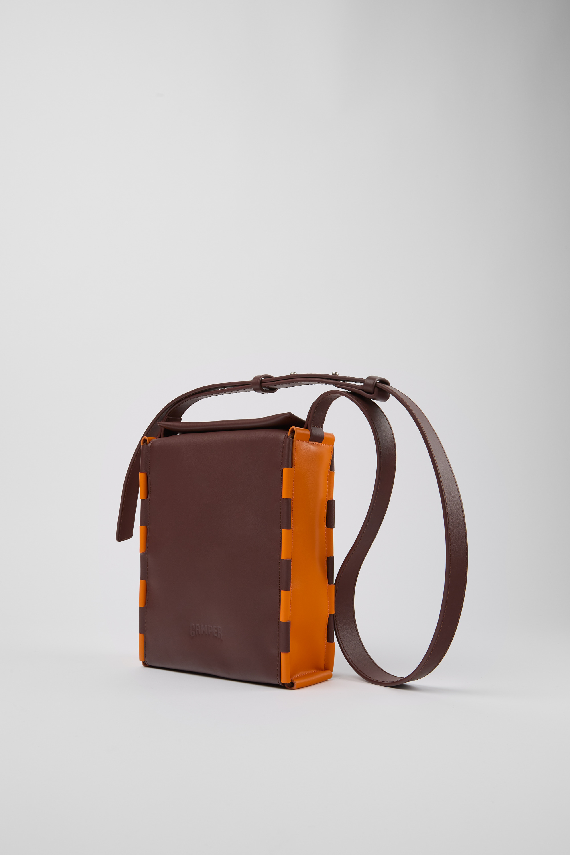 Tie Bags - Burgundy and orange crossbody bag