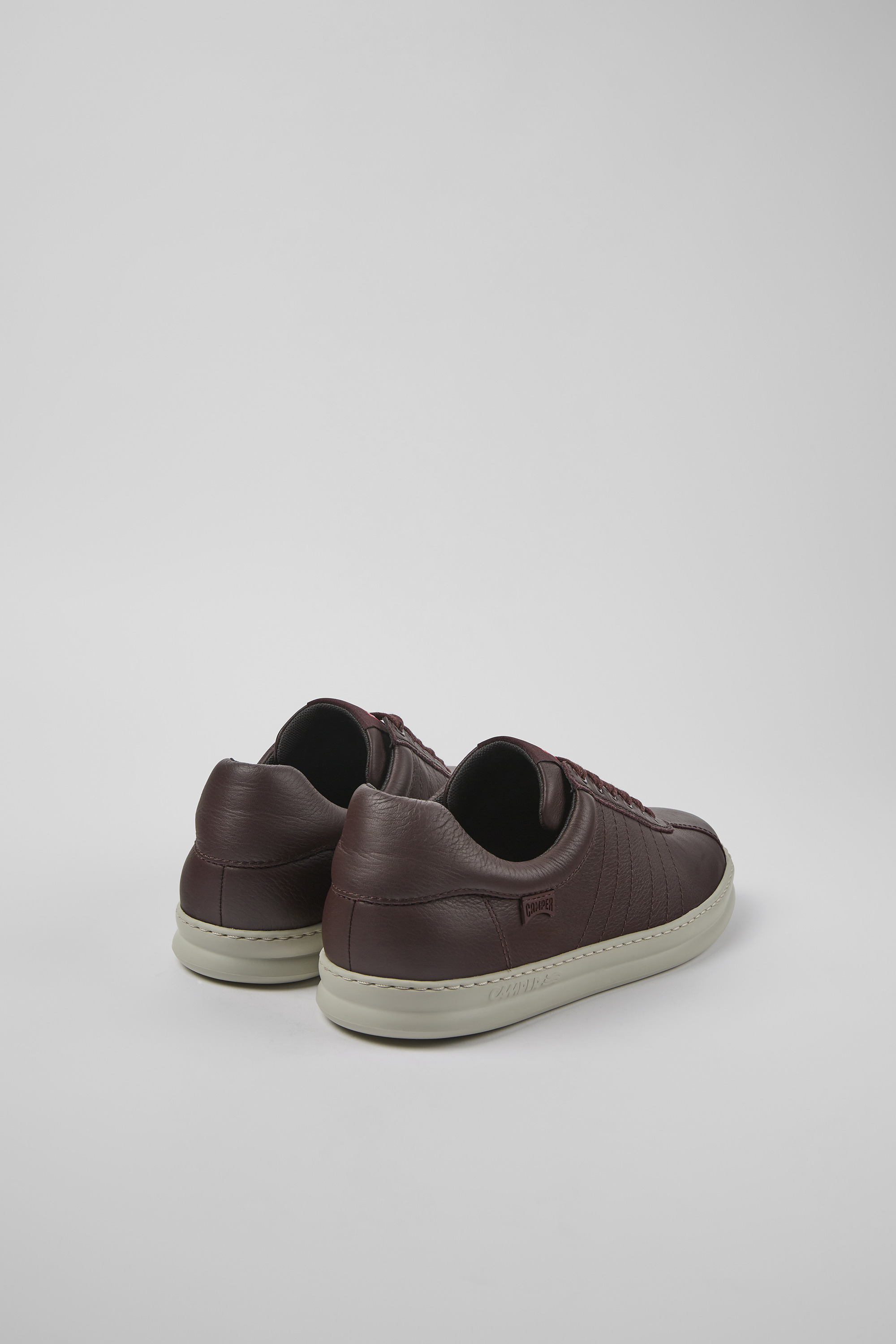Runner - Burgundy leather sneakers for men