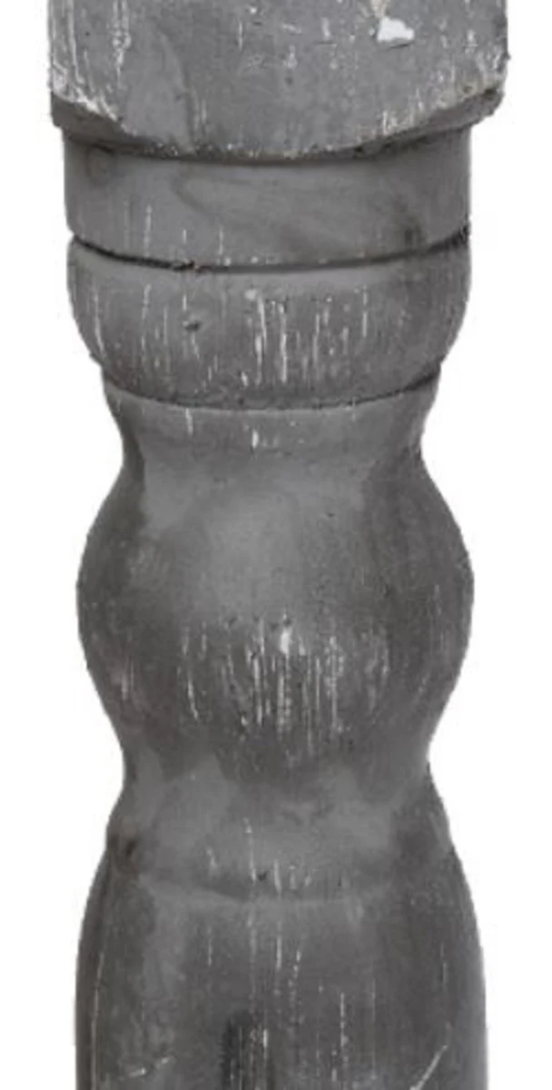 Casa Padrino Mesa de Cocina de Estilo Campestre Gris Antiguo / Blanco Antiguo 210 x 110 x H. 80 cm - Mesa de Cocina de Estilo Campestre Hecha a Mano