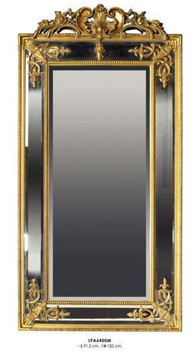 Casa Padrino Baroque wall mirrors Gold H 183 cm X 91.5 cm - Noble & Sumptuously - Golden Mirror