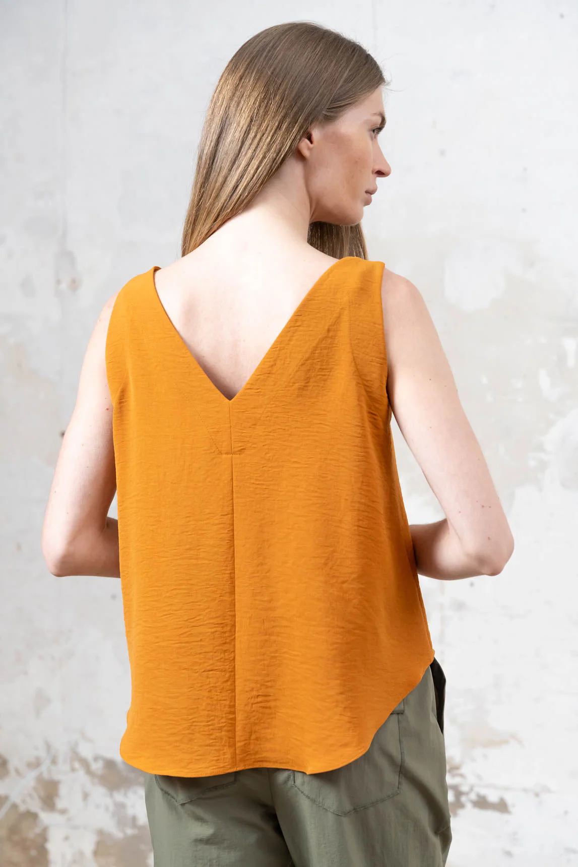 Rivera-spain Top Calvi naranja