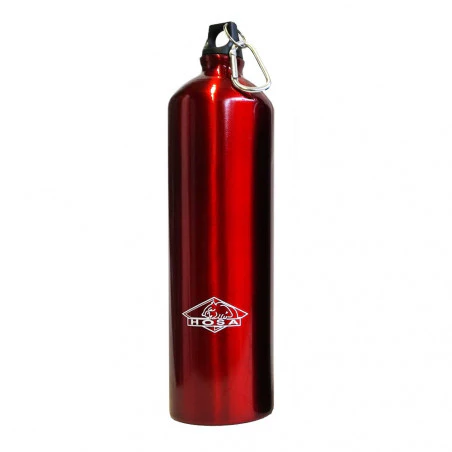 Hosa Aluminio Mosquetón 1,5 Litros roja - Botella cantimplora
