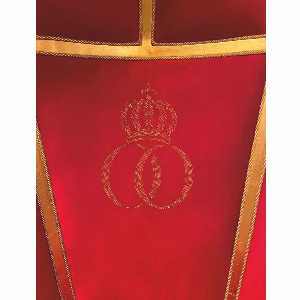 Pomp??s de Casa Padrino sill¨®n globo barroco de lujo rojo burdeos / oro - dise?ado por Harald Gl??ckler