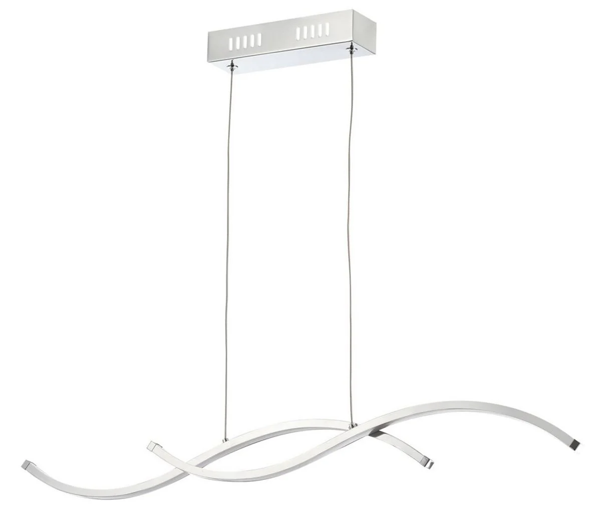 Casa Padrino Living Room LED Pendant Lamp Silver 70 x H. 6.8 cm - Designer Furniture