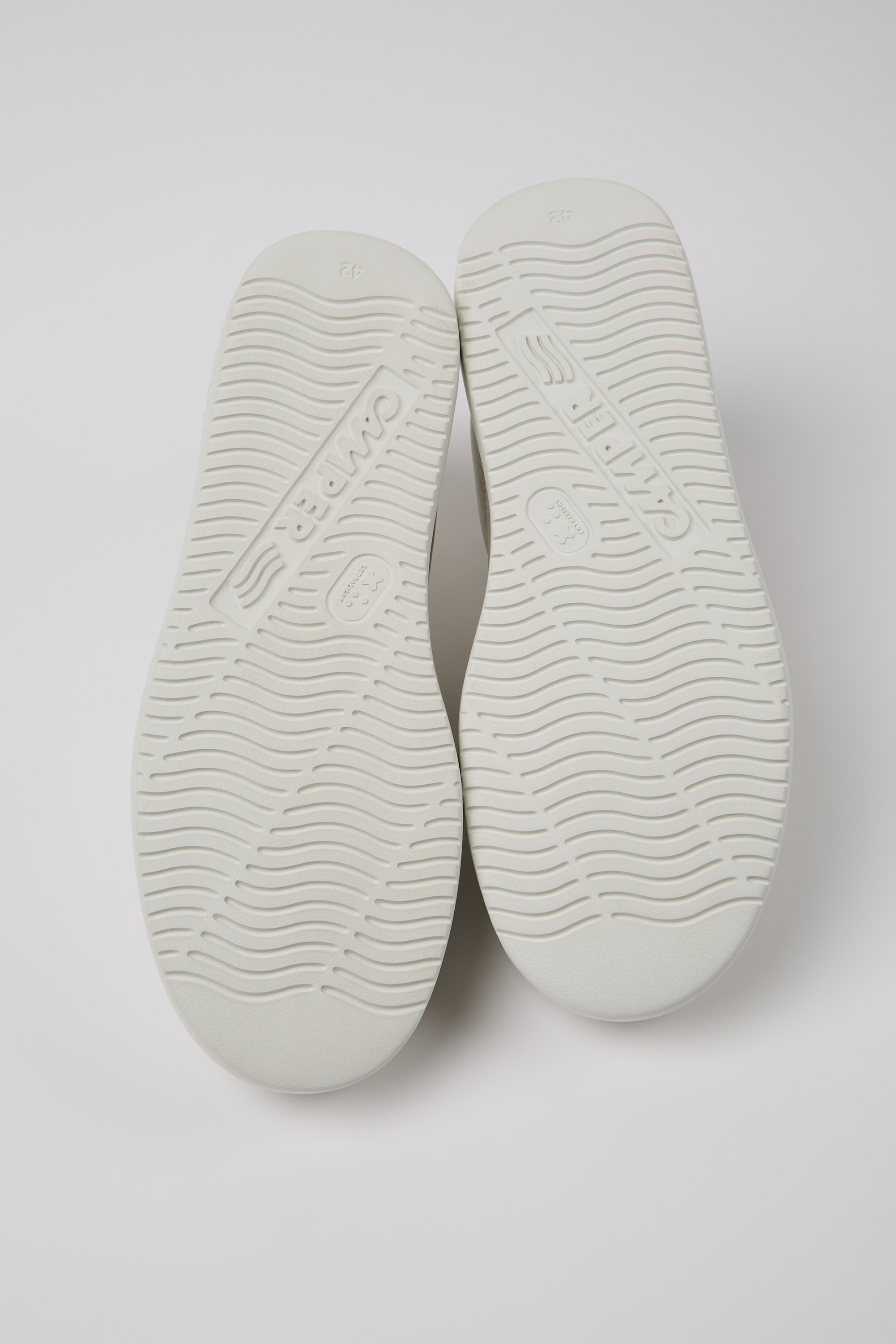 Runner K21 - White non-dyed leather sneakers for men