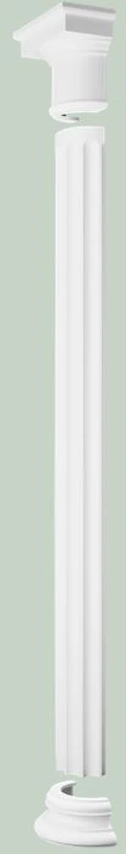 Casa Padrino elemento decorativo barroco pedestal pilar blanco 32 x 16 x A. 12,5 cm - Decoraci¨®n de la Pared Adornada - Decoraci¨®n Barroco