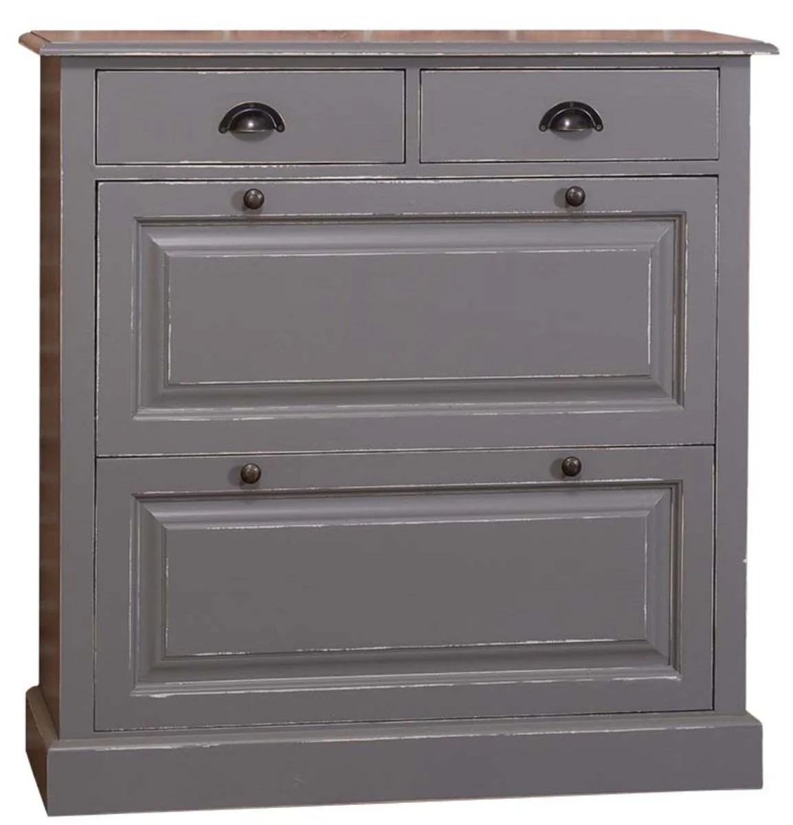 Casa Padrino country style shoe cabinet antique style gray 103 x 35 x H. 105 cm - Country Style Furniture