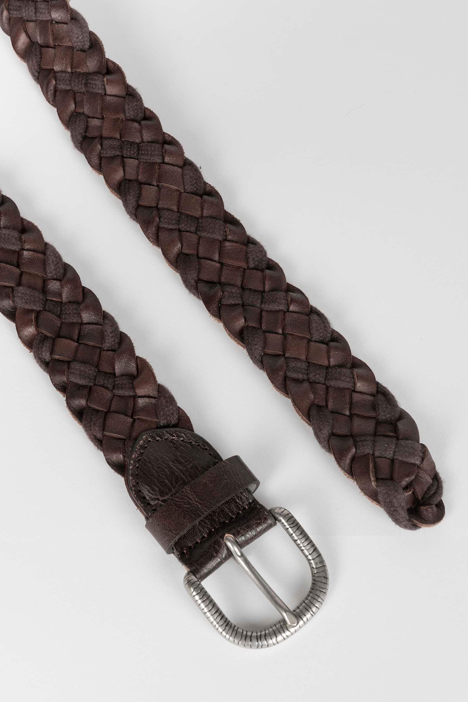 Rivera-spain Cinturón trenzado Minoronzoni marrón