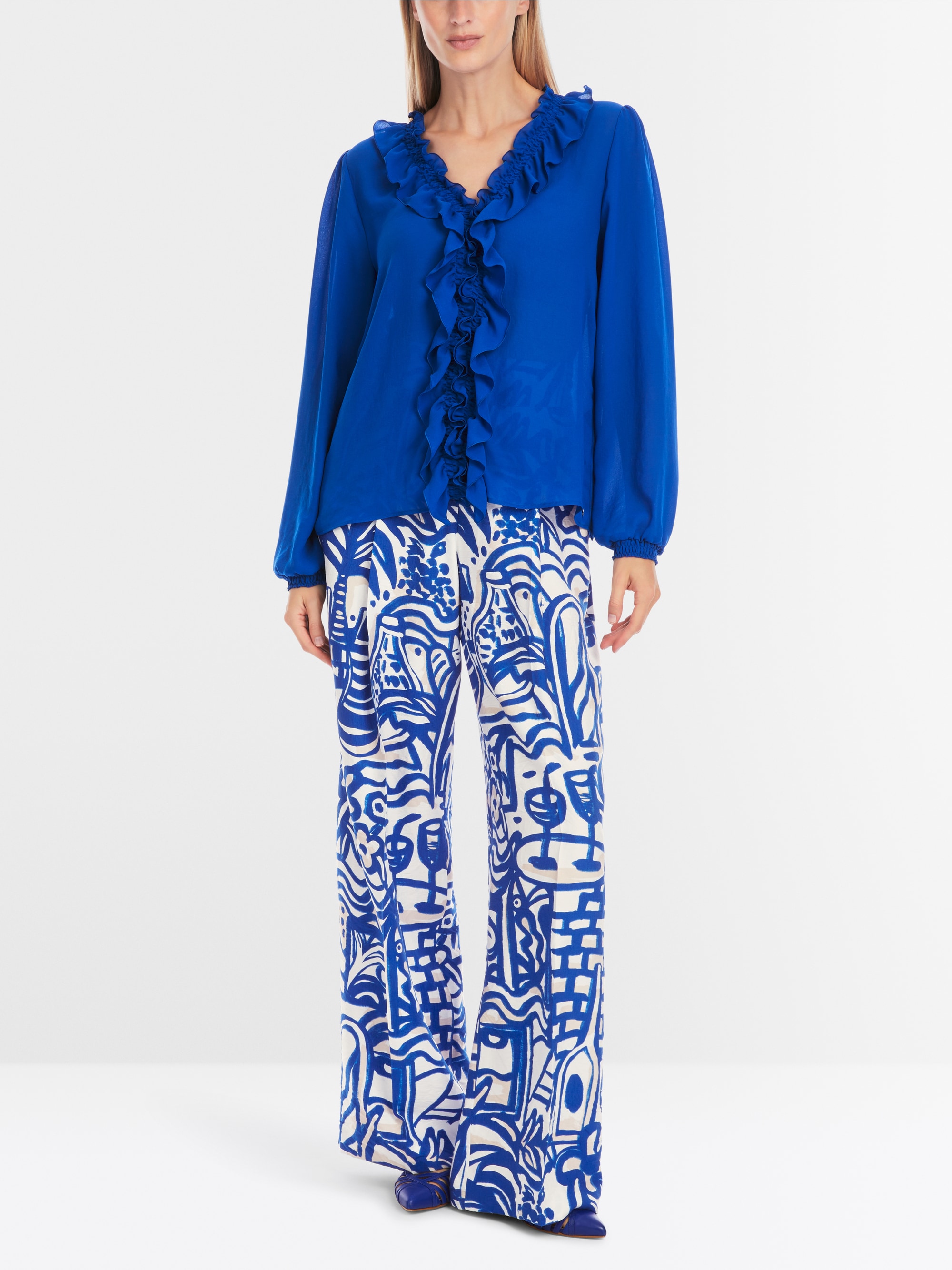 Marc-Cain Rethink Together ruched blouse