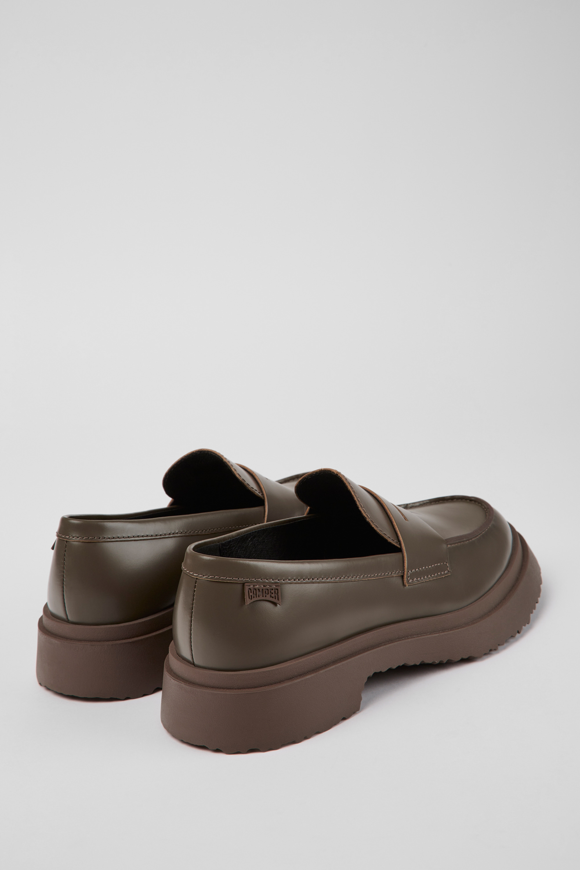 Walden - Brown leather loafers for women