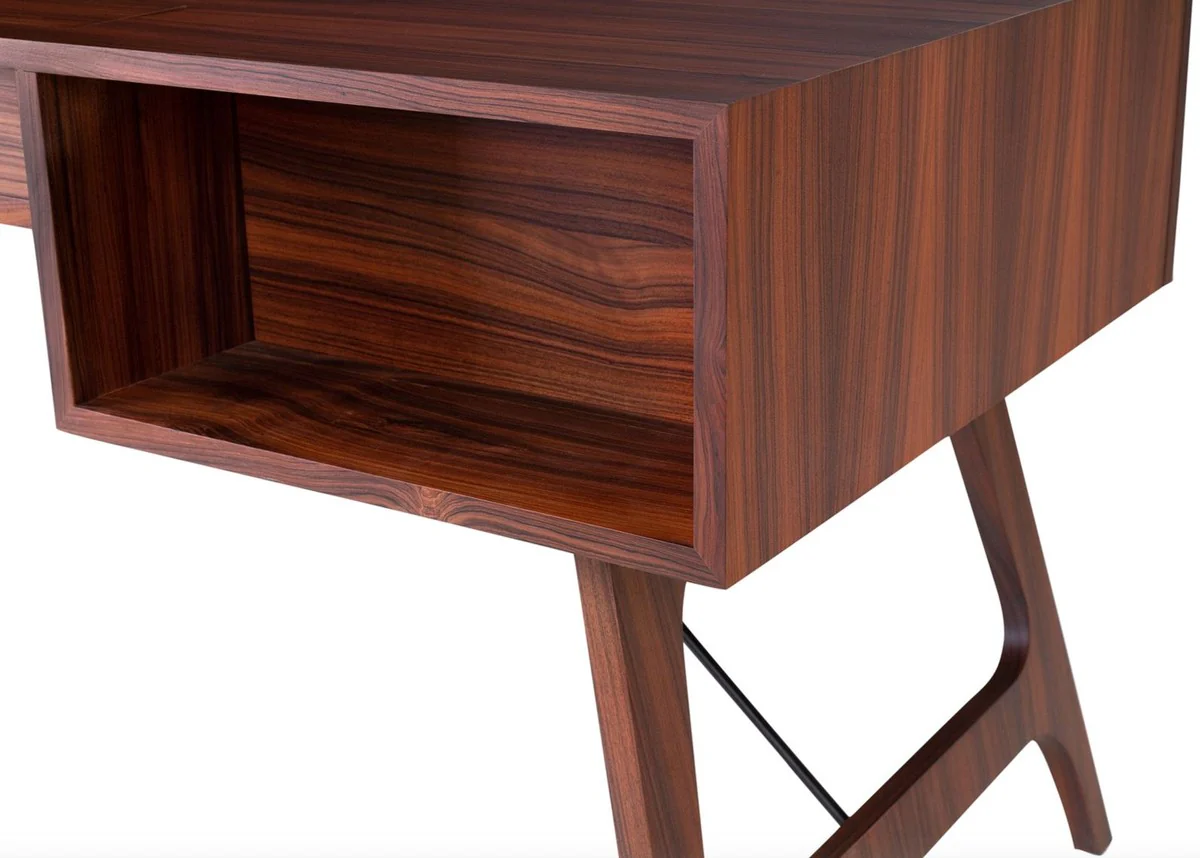 Casa Padrino Escritorio de Palisandro de Lujo con 2 Cajones Marr¨®n 150 x 70 x H. 76 cm - Muebles de Oficina de Lujo