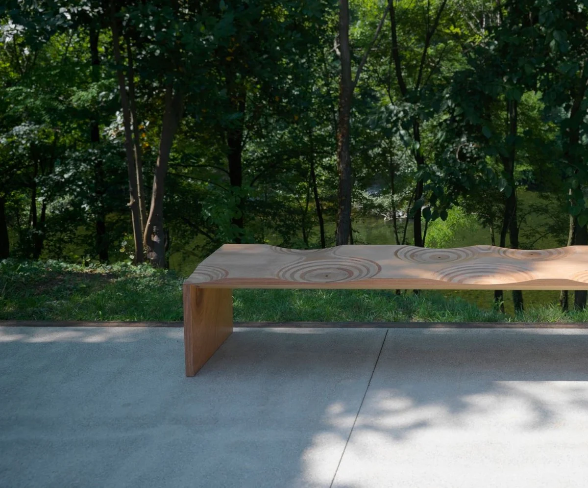 Casa Padrino Banco de Jard¨ªn de Lujo Natural / Marr¨®n 200 cm - Hecho en Italia