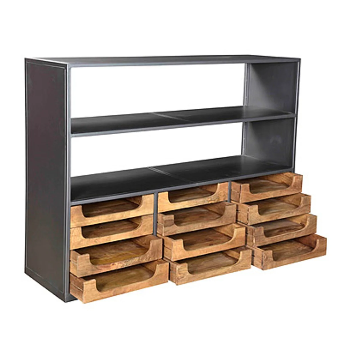 Mueble de buffet con cajones de dise?o Casa Padrino nature / marr¨®n gris 145 x 46 x 112 cm - Hotel M?bel