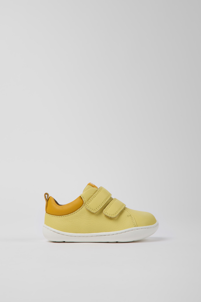 Peu Yellow leather shoes for kids
