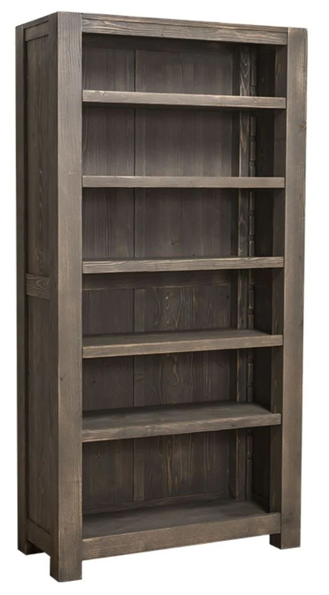 Casa Padrino armario de libros country style marr¨®n oscuro 90 x 45 x H. 180 cm - Mueble de Estilo Country