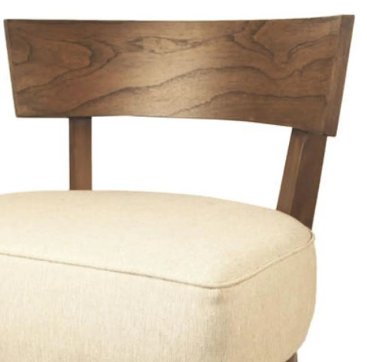 Casa Padrino Sillón Lounge Club Marrón / Beige 73,5 x 66 x H. 74 cm - Colección de Lujo
