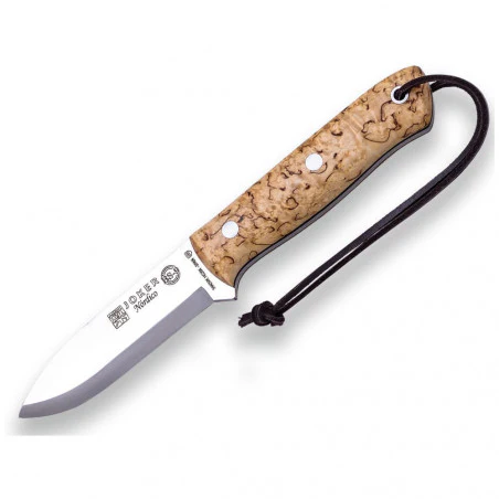 Joker BS9 Nórdico Abedul Rizado con ferrocerio - Cuchillo de supervivencia y bushcraft