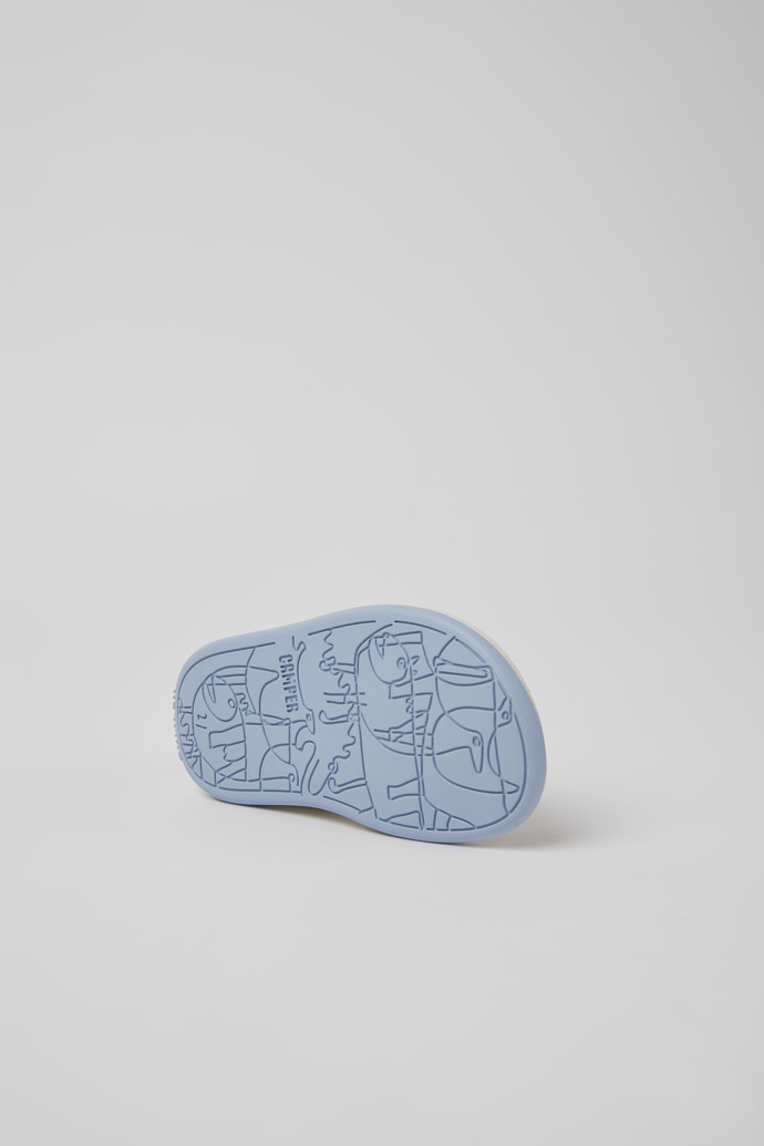 Twins Yellow and white leather sandals for boys