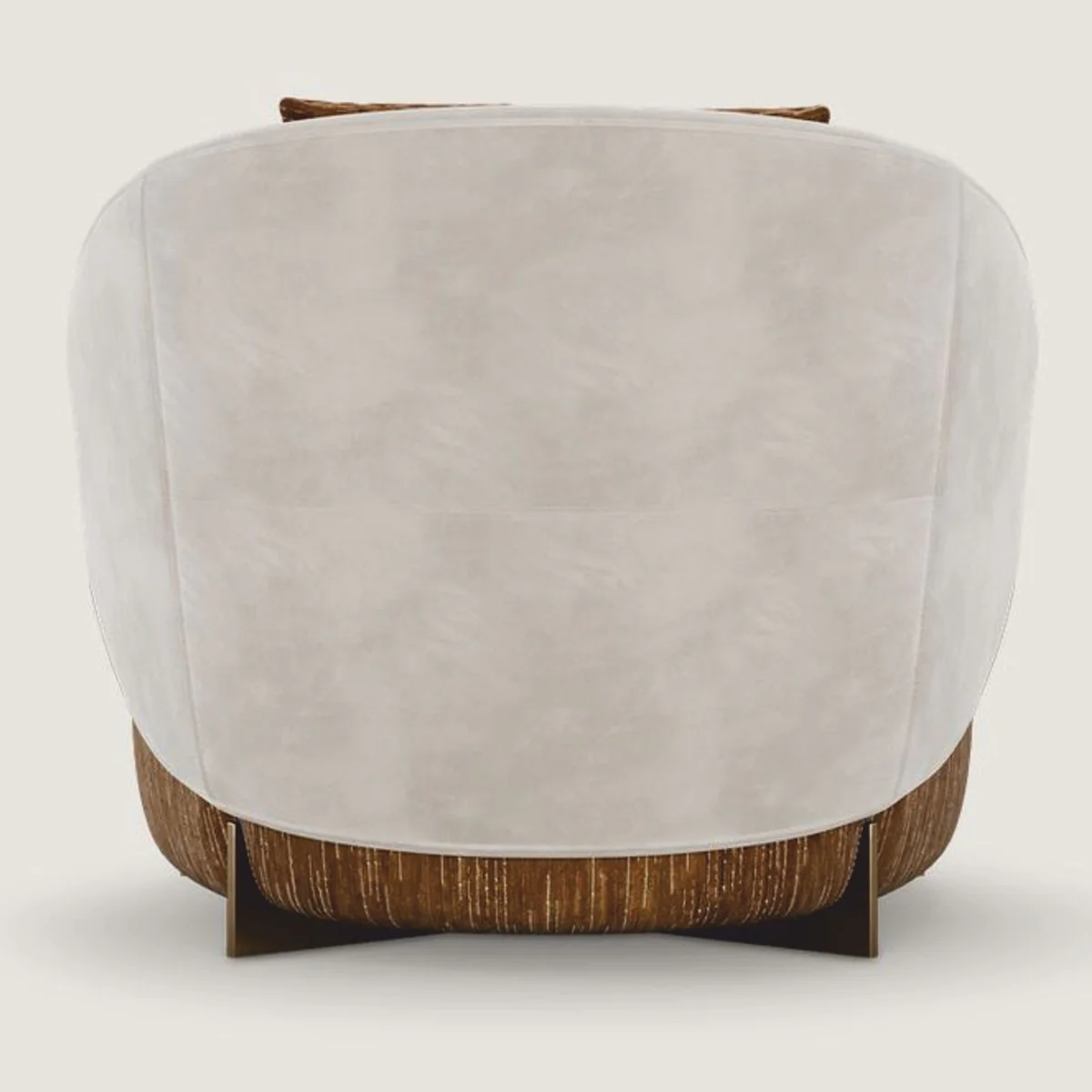 Casa Padrino Sill¨®n de Lujo Marr¨®n / Gris / Lat¨®n - Muebles para Sala de Estar y Hotel