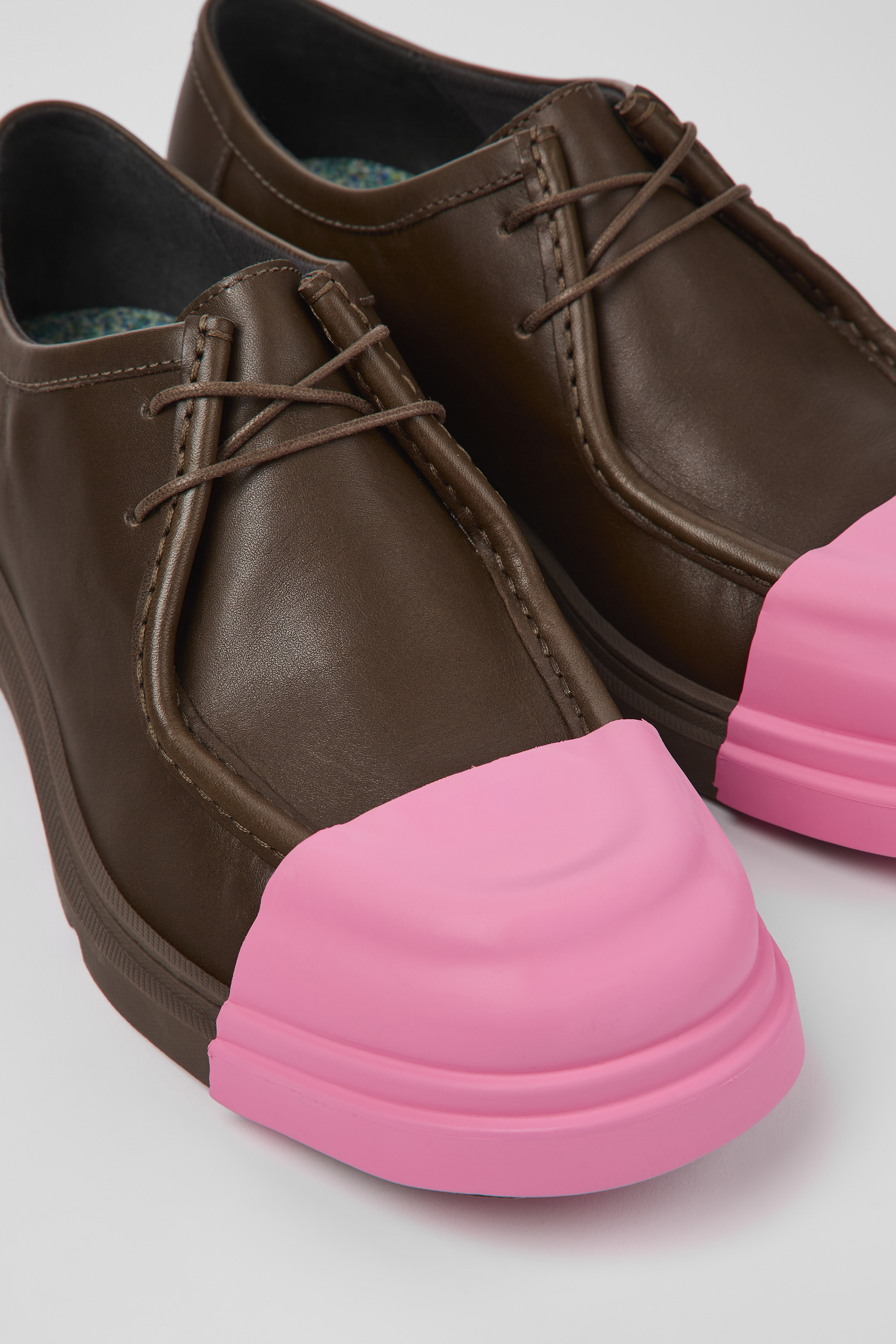 Junction - Brown leather shoes for women