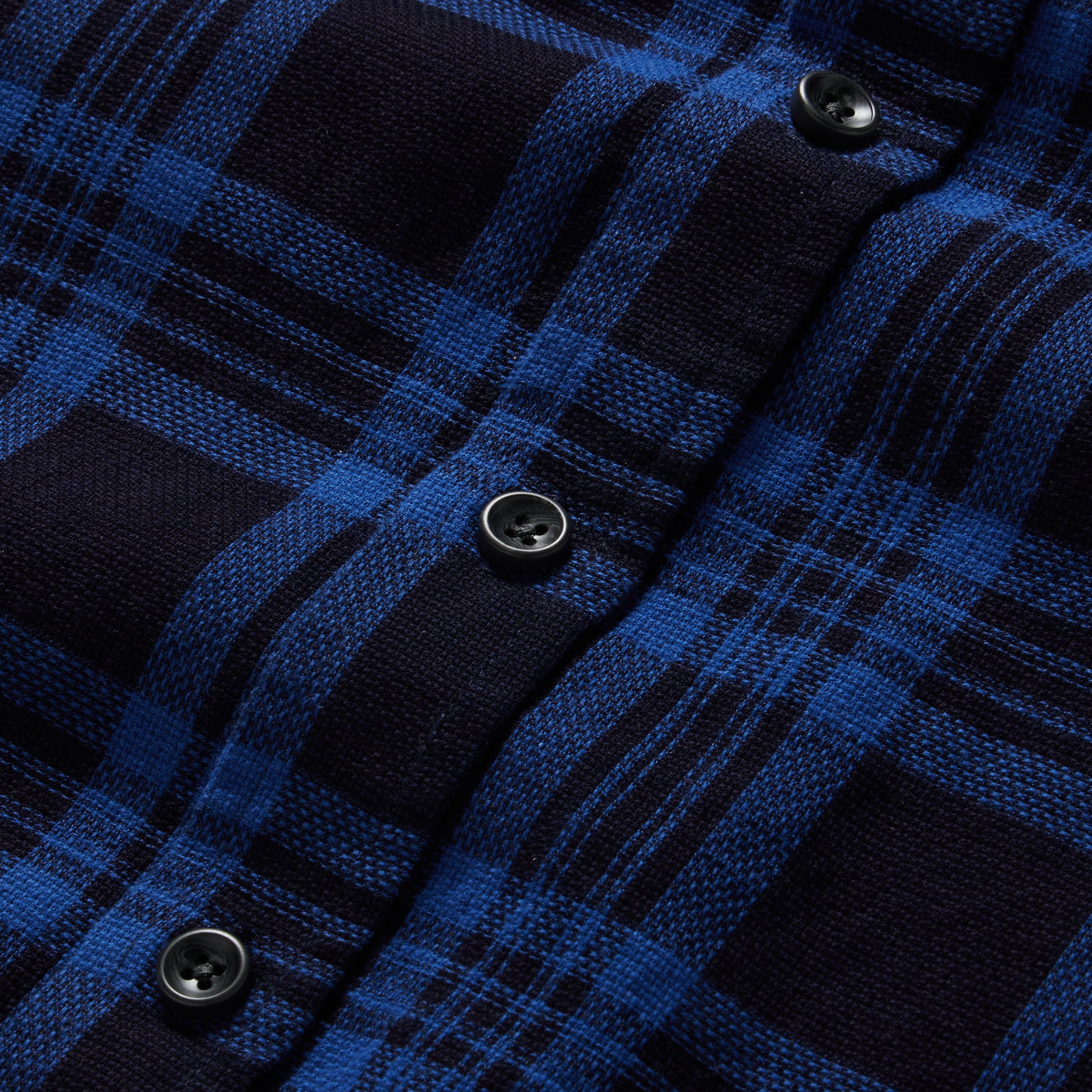 The Utility Shirt in Rinsed Indigo Plaid
