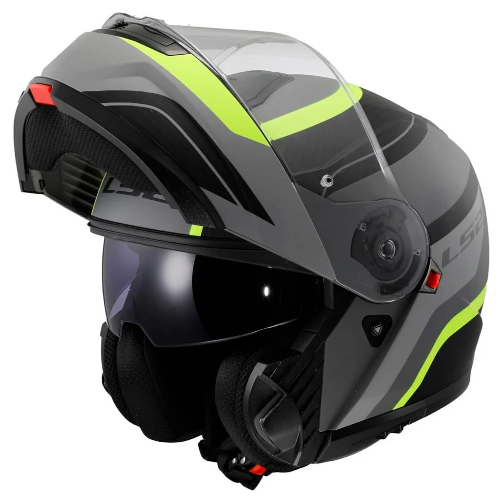 CASCO MODULAR LS2 FF908 STROBE II MONZA NEGRO / FLUOR