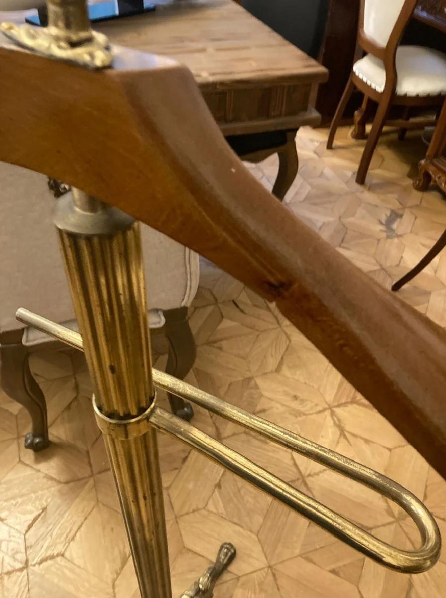 Casa Padrino perchero barroco de lujo oro antiguo / marrón 47 x 47 x A. 121 cm - Perchero de estilo antiguo - Accesorios de dormitorio - Muebles barrocos