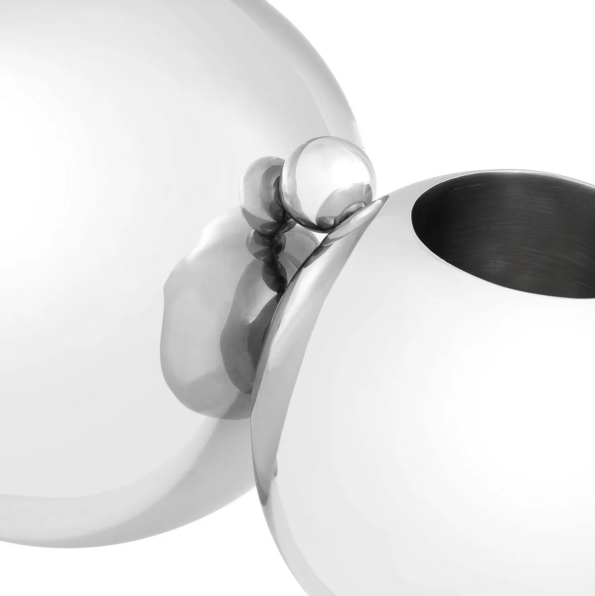 Casa Padrino titular de la botella de acero inoxidable de dise?o plata 45 x 25,5 x H. 25,5 cm - Portabotellas para 2 Botellas - Accesorios de Lujo