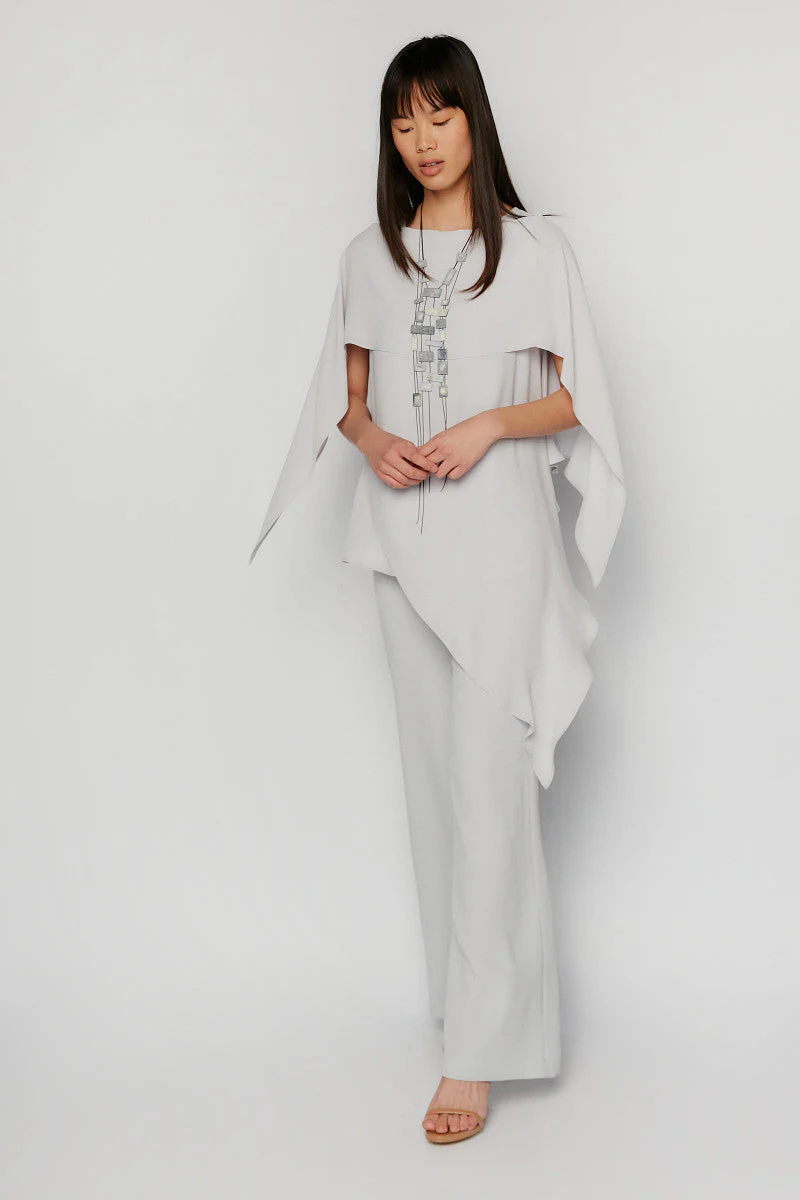 Rivera-spain Pantalón palazzo gris perla