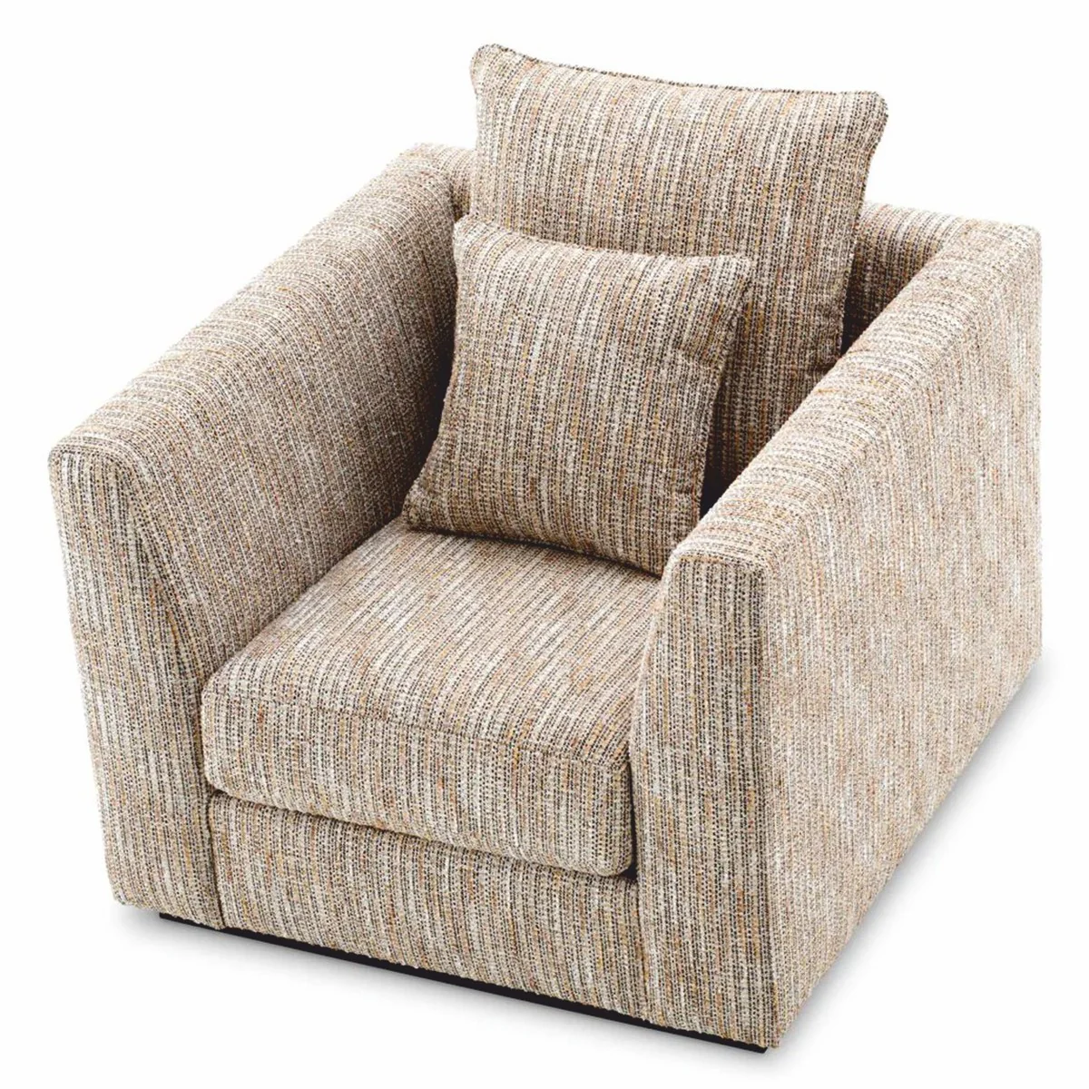 Casa Padrino sill¨®n de sal¨®n de lujo y sill¨®n de hotel beige / negro A. 90 cm - Muebles de lujo