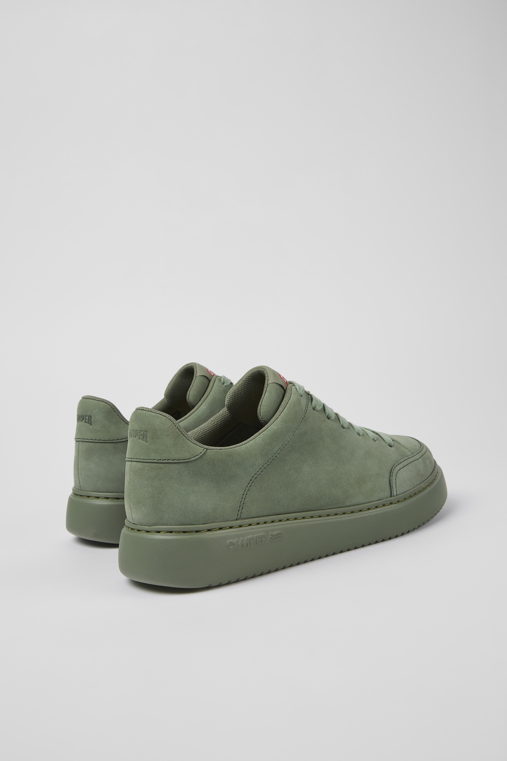 Runner K21 - Green nubuck sneakers for men