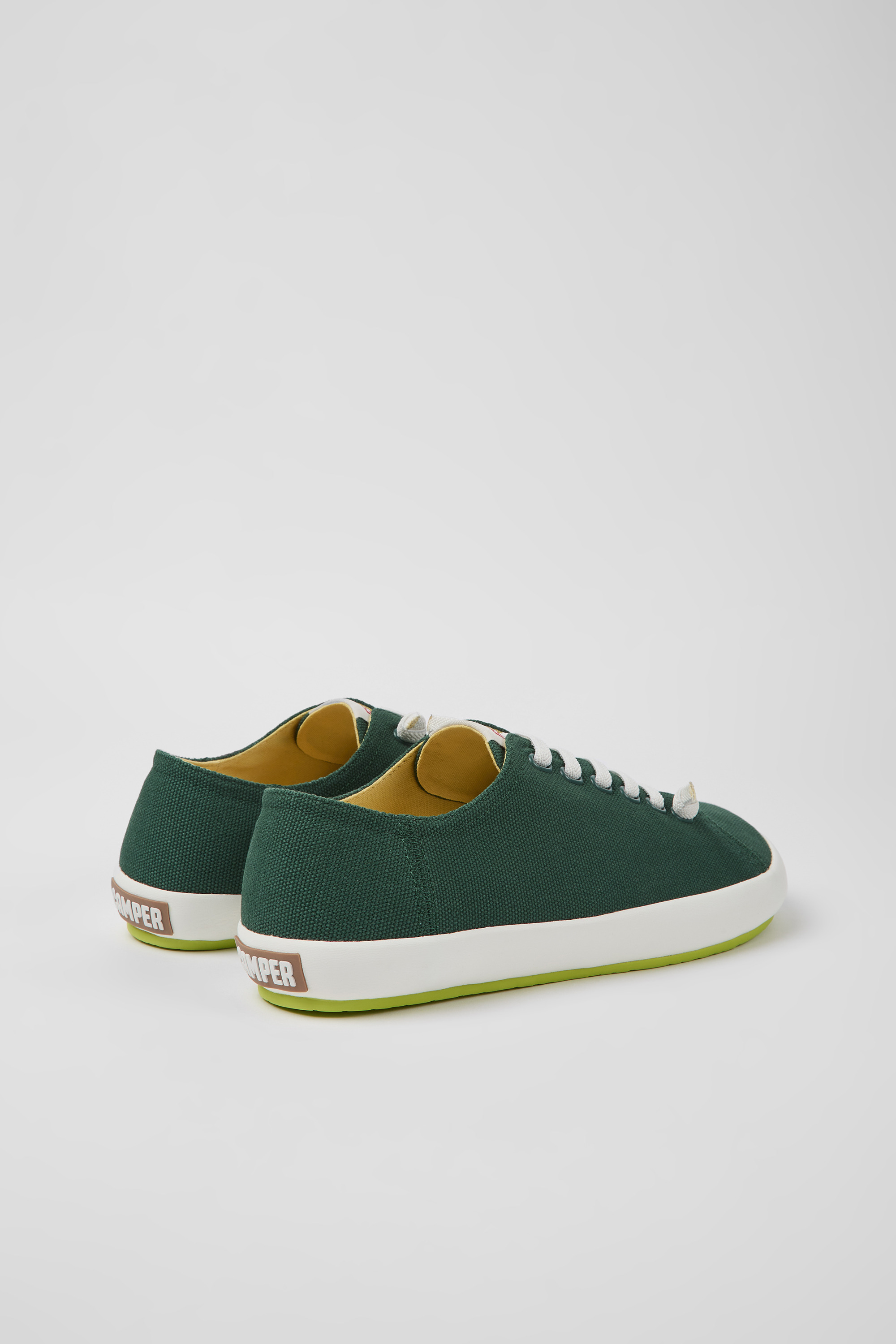 Peu Rambla - Green textile sneakers for men