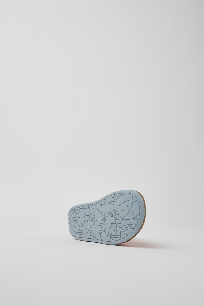 Bicho Orange leather sandals for boys