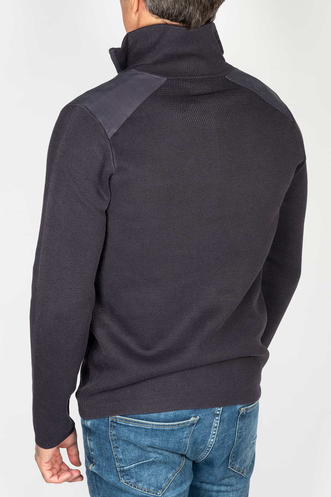 Rivera-spain Jersey Keeling azul marino media cremallera