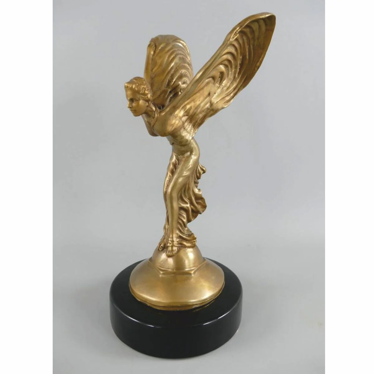 Casa Padrino escultura de bronce de lujo mujer con alas A. 33 cm - Decoraci¨®n de escritorio