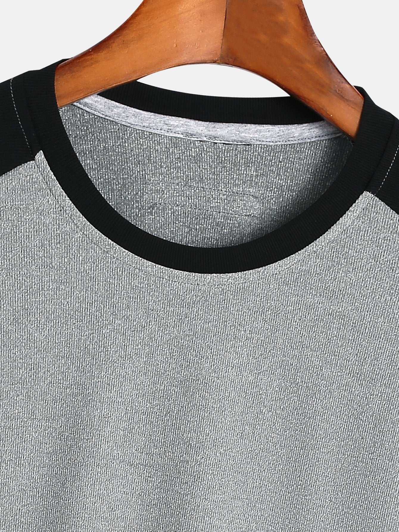 Muscle Fit Paneled Textured T-Shirt