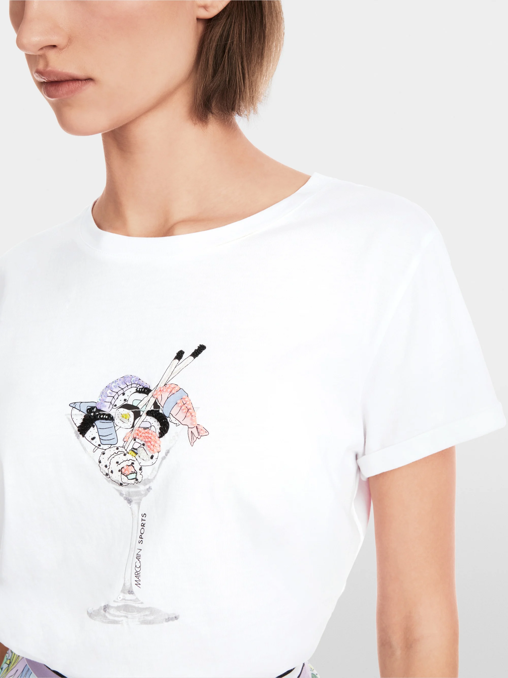 Marc-Cain T-shirt with 3D appliqué