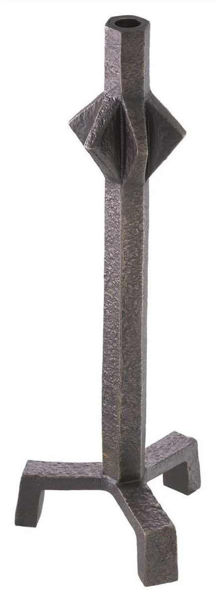 Casa Padrino portavela de lujo bronce 18,5 x 16,5 x A. 50 cm - Portavela de lat¨®n - Accesorios de decoraci¨®n para hoteles y restaurantes - Calidad de lujo