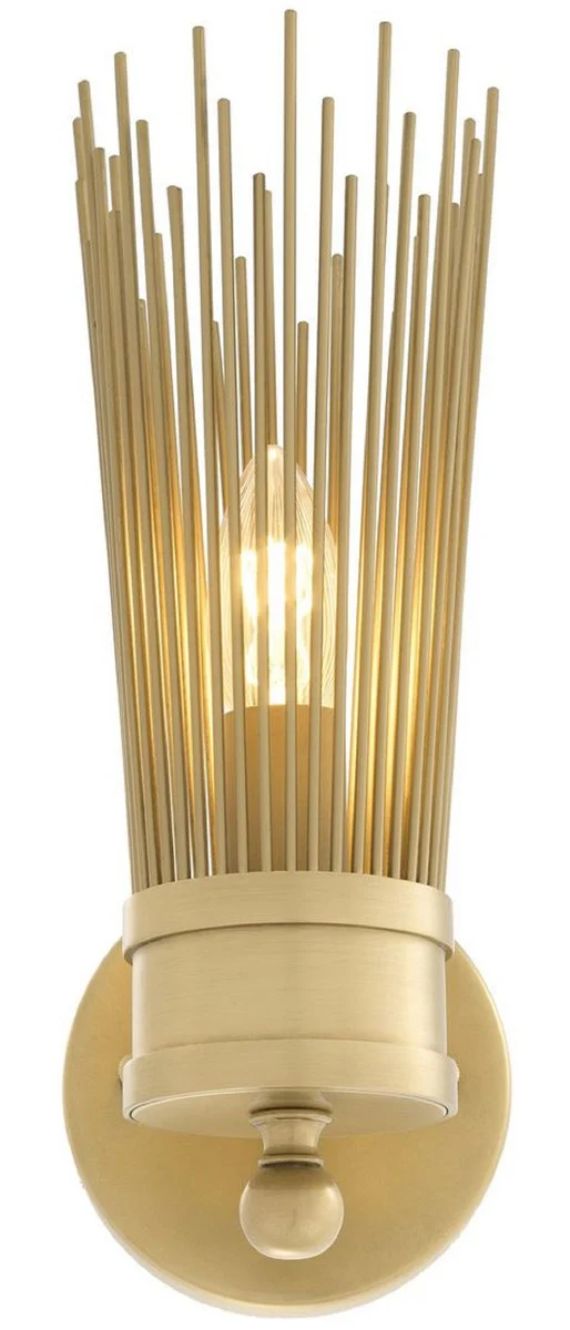 Casa Padrino lámpara de pared de lujo latón antiguo 11 x 18,5 x H. 29,5 cm - Colección de Lujo