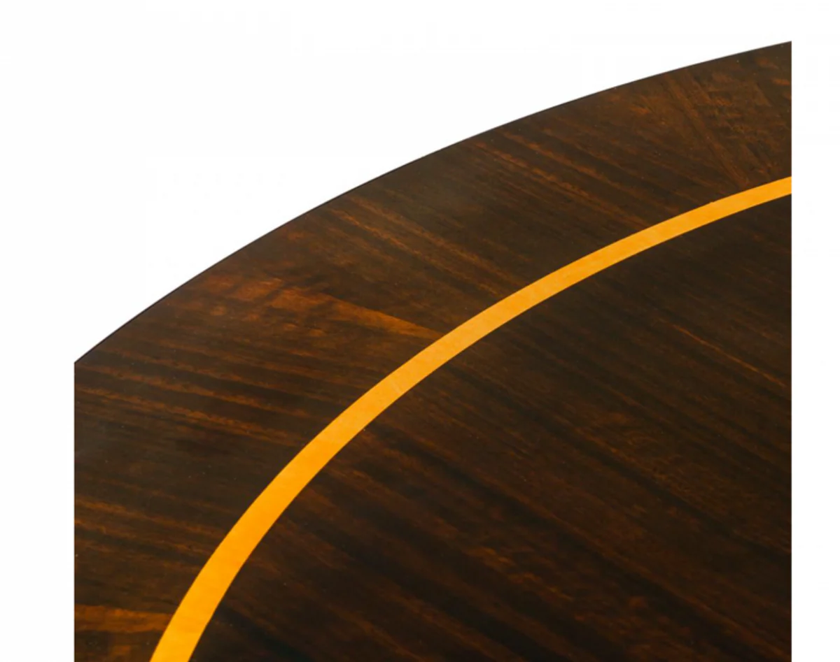 Casa Padrino Art Deco luxury coffee table diameter 100 x H. 38 cm - living room coffee table - Hotel Table Furniture