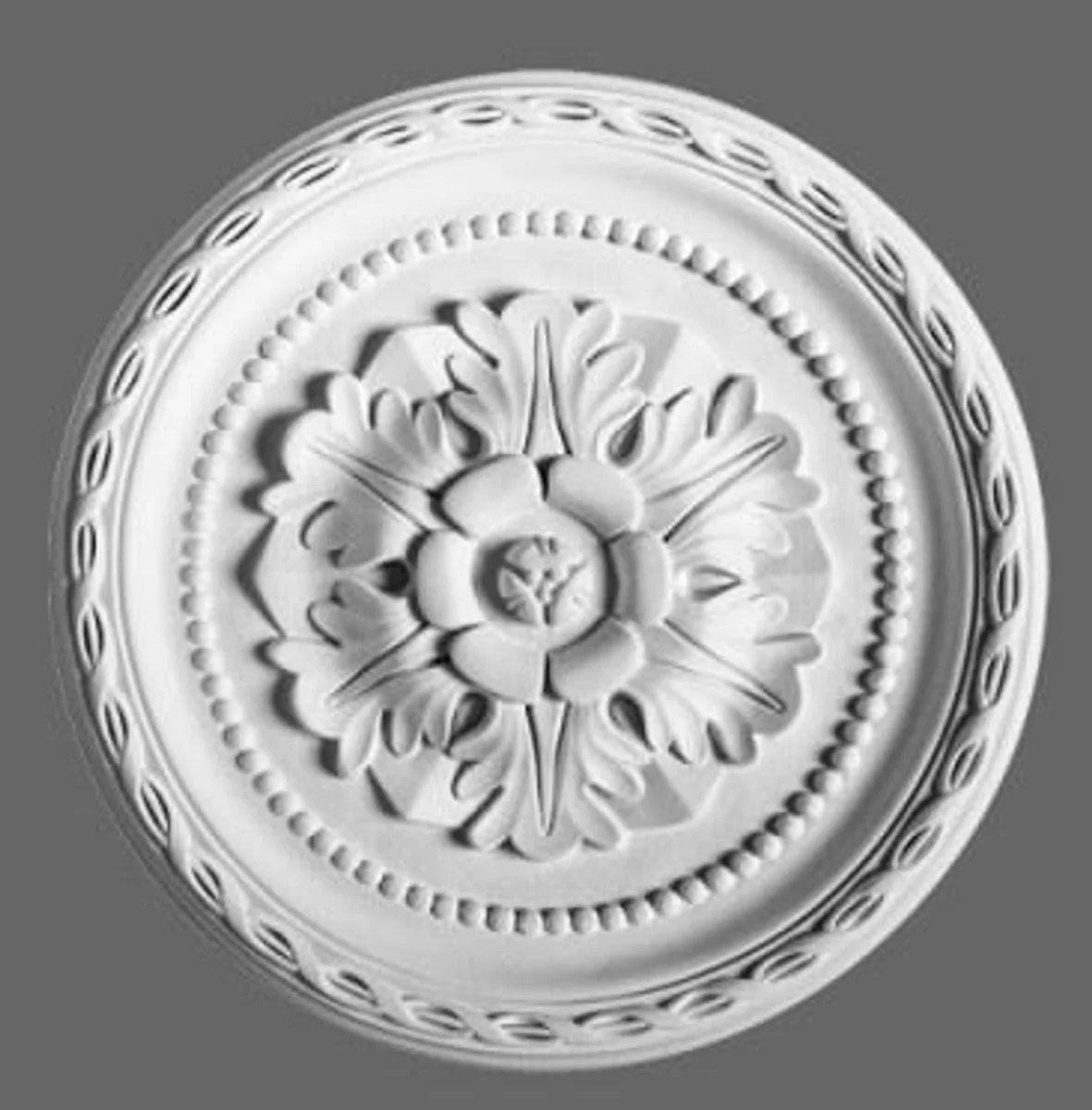 Casa Padrino stucco rosette 28 x 28 cm ceiling stucco ceiling rose stucco rosette Wall rosette Baroque Nouveau