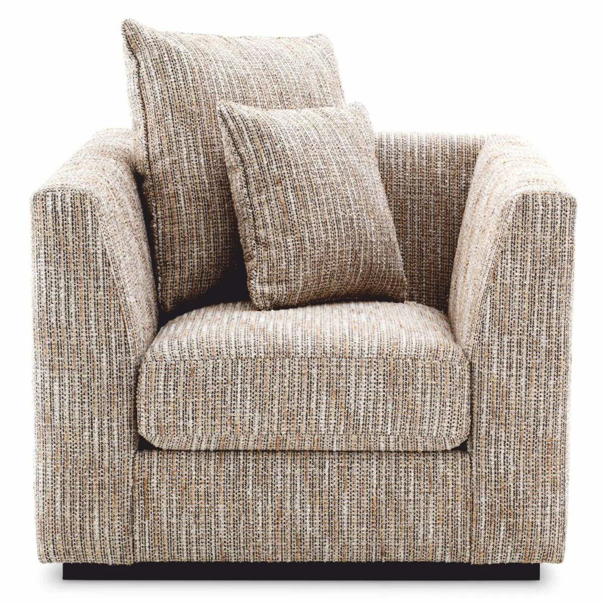 Casa Padrino sill¨®n de sal¨®n de lujo y sill¨®n de hotel beige / negro A. 90 cm - Muebles de lujo