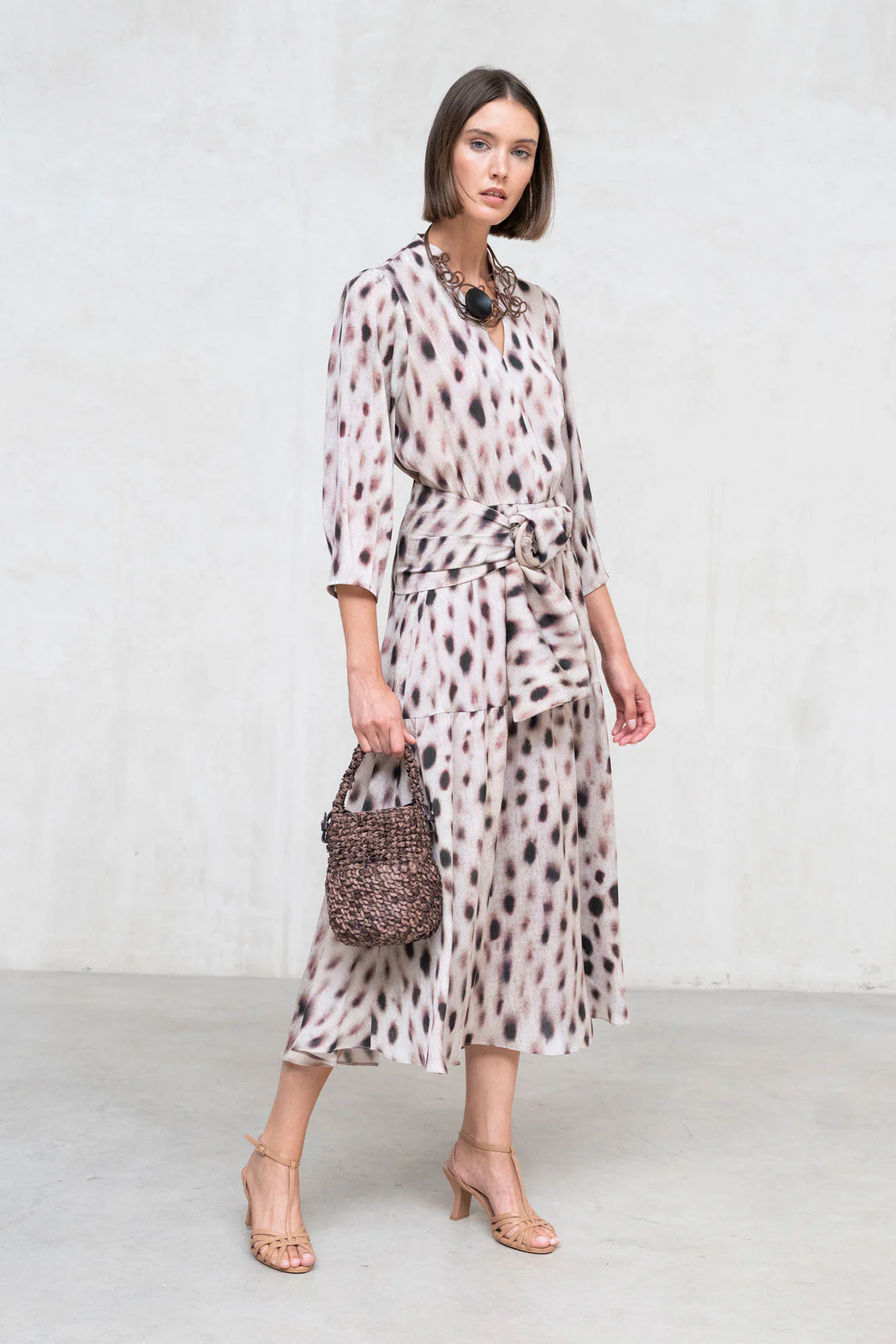 Rivera-spain Vestido Savia estampado