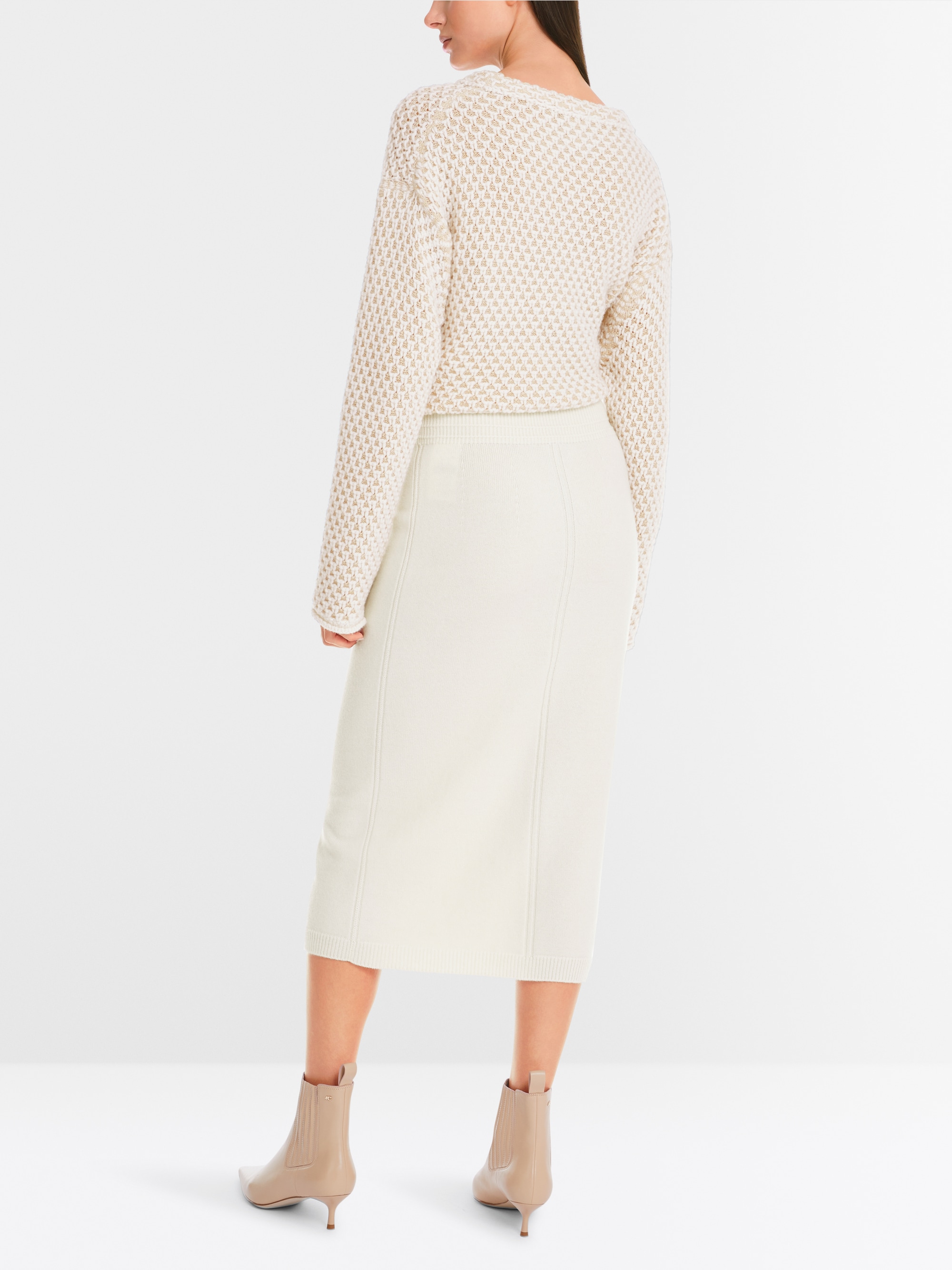 Marc-Cain Rethink Together slim knitted skirt