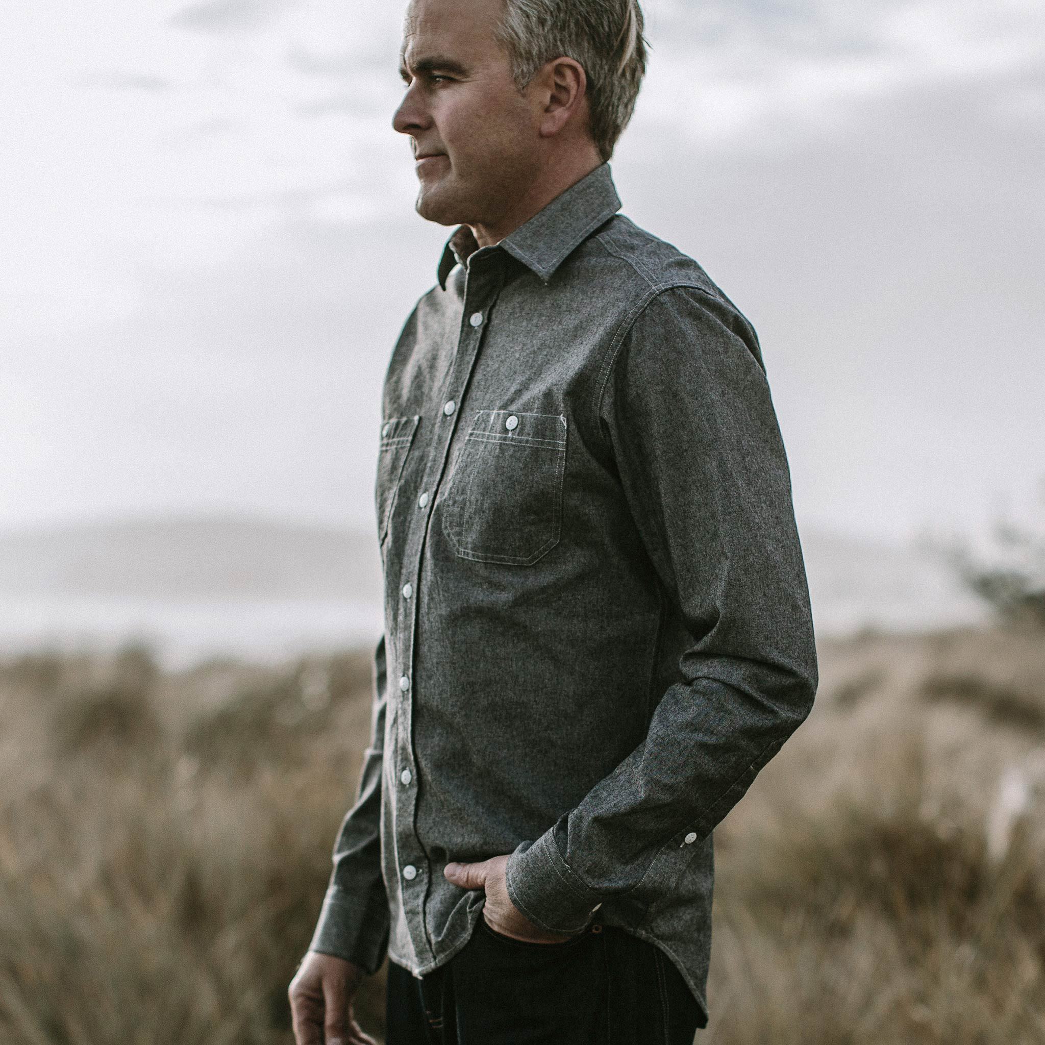 The California in Charcoal Everyday Chambray