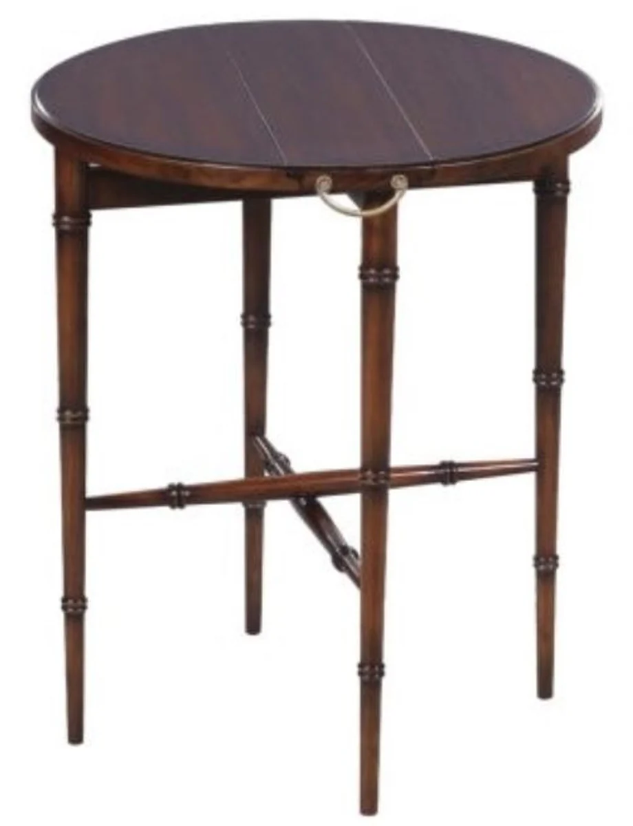 Casa Padrino mesa auxiliar set lateral de caoba de lujo marr¨®n 48 x 48 x H. 59 cm - Muebles para Hoteles