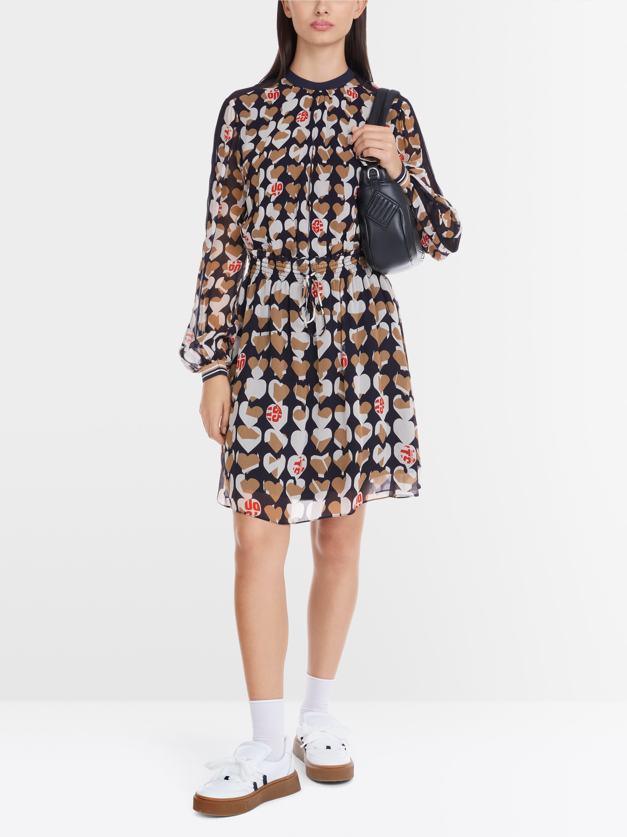 Marc-Cain Mini dress in printed viscose crepe
